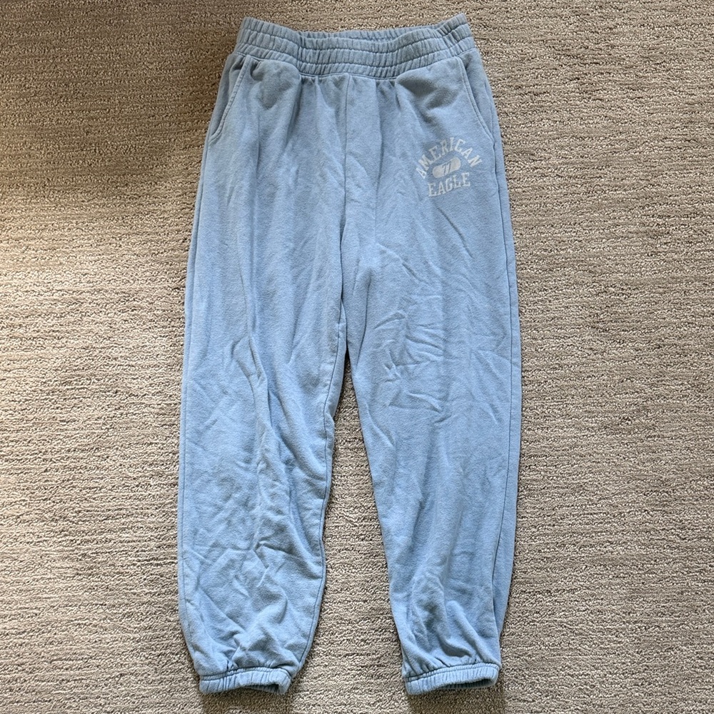 AEO Light Blue Boyfriend Joggers